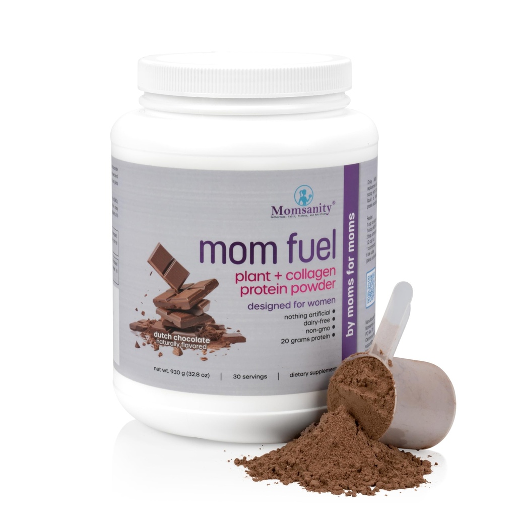 Dairy-Free Meal Replacement Protein Powder for Women - Plant & Collagen Protein Blend | 20g Protein (Dutch Chocolate)