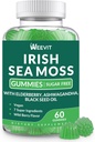 Sea Moss Gummies, Irish Sea Moss with Black Seed Oil, Ashwagandha, Bladderwrack and Burdock Root - Supports Skin Immunity