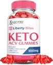Laboratoires justifiés Liberty Bites Keto ACV Gummies Advanced Formula 1000MG Libertybites Keto Gummies Vinaigre de cidre de pomme préparé avec du jus de pomme de grenade Poudre B12 Vegan Non OGM 60 Gummys