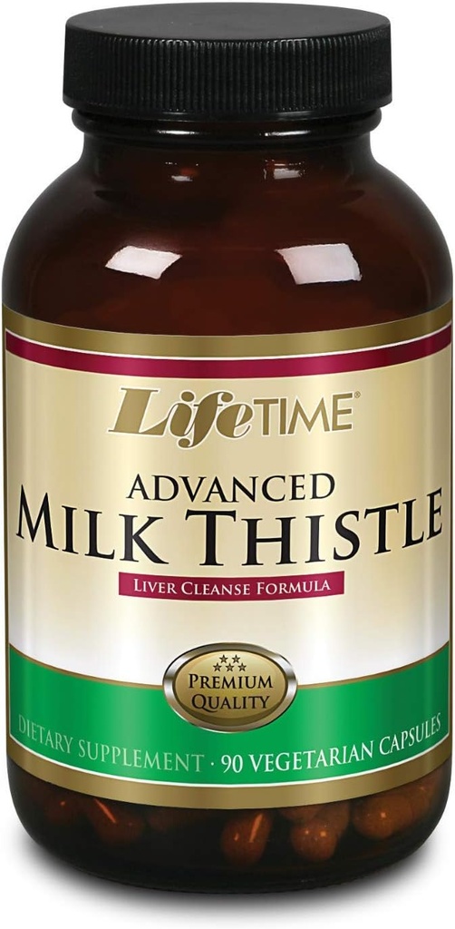LIFETIME Milk Thistle Blend Liver Cleanse Formula | With Dandelion Root and Turmeric (90 CT)