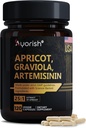 Extrait d'abricot 1000 mg avec Sourop Graviola & Artemisinin Extract Capsule (120 Nombre), non-OGM