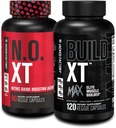 Jacked Factory N.O. XT Supplément à l'oxyde nitrique (90 Nombre) et construire XT Max Elite Muscle Builder (120 Nombre)