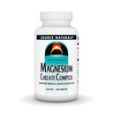 Source Naturals Chélate de magnésium - supporte la fonction nerveuse et musculaire - 250 comprimés