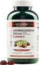 NatureWise Ashwagandha Gummies - Kiwi fraisier - KSM-66 avec vitamine D3 - Support d'humeur apaisante - Végétarien - Sans OGM, sans gélatine et sans gluten - 180 Compte[3-Mois]