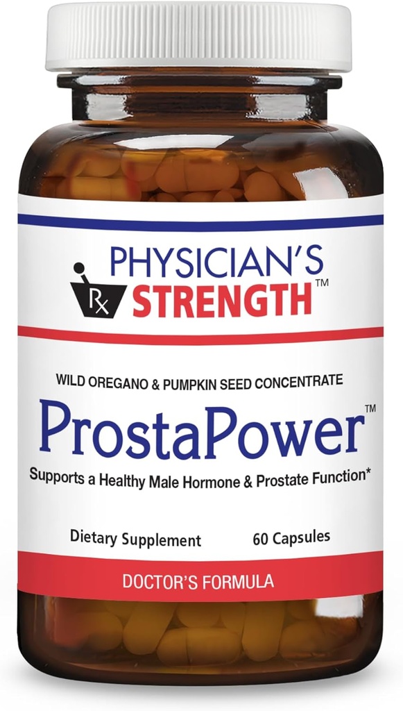 Physician's Strength ProstaPower - 60 Capsules - Supports a Healthy Male Hormone & Prostate Function - Non-GMO - 30 Servings