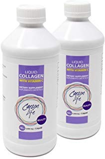 Carson Life Liquid Collagen avec vitamine C - Anti-vieillissement, peau de cheveux et ongles - Immune Support - peau rajeunie - Fabriqué aux États-Unis- 2-Pack