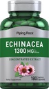 Pipeping Rock Echinacea Extract Capsules 1300mg. 180 Count.