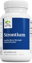 Terry naturellement Strontium - Bone Health & Strength Support - Supplément avec Capsules Vegan - Supplément Santé avec Citrate de strontium pour Absorption Supérieure - 60 Capsules
