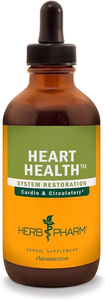 Herb Pharm Heart Health Formule à base de plantes liquides avec hawthorn pour le soutien du système cardiovasculaire - 4 Once