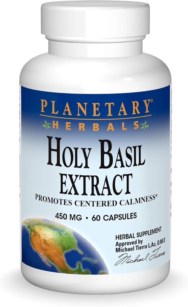 Herbes Planétaires Capsules Saint Basilic, 60 Compte