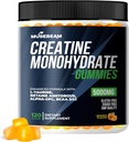 Monohydrate de créatine 5000mg Supplément Gommies - avec L-Taurine Betaine Anhydre Alpha-GPC BCAA 2:1:1 - Sans sucre sans gluten pour les hommes Femmes