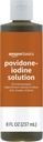 Bases Premiers soins Antiseptiques, 10% Solution Iodine Povidone Premiers soins Antiseptiques, Non aromatisés, 8 Onces Fluides, 1-Pack (précédemment Solimo)