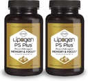 PS Plus Suppléments seniors pour mémoire et focus. Phosphatidylserine Support Fonction cérébrale 2-mois d'approvisionnement. (120 Softgels)