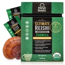 Ultimate Mushroom Formula – Organic Reishi Extract & Spores Powder – Ganoderma Lucidum, Lingzhi – High Potency Triterpenes & Beta-Glucans – 30 Servings (30g)