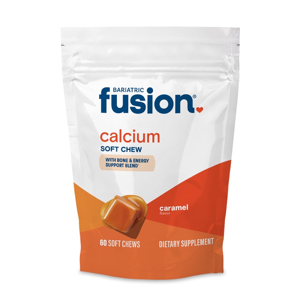 Fusion bariatrique Supplément de calcium bariatrique Mâches de calcium Citrate de calcium avec vitamine D3 Vitamine bariatrique , sans sucre Mâcher 500mg , sans sucre
