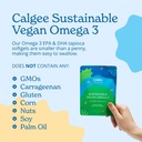 Calgee Vegan Omega 3-450mg DHA & EPA Fatty Acids - Sustainable Algae Oil - Plant-Based Fish Oil Alternative - Carrageenan-Free Softgels (60 Ct)
