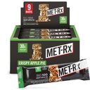 MET-Rx Grandes 100 barres de protéines colossales, barres de remplacement de la tarte aux pommes croustillantes, 9 comtes