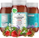 TrueSeaMoss Pro-Line Gel - Santé respiratoire - 5+ Arômes - Gel de fruit avec la mousse de mer et le potassium Premium - Vegan-friendly - Supplément riche en vitamines et minéraux - Fabriqué aux États-Unis (Strawberry, pack de 1)