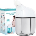 Système d'irrigation nasale, soin nasal, machine à rincer le sinus, machine à rincer le nasal, nettoyant nasal avec fonction de collecte automatique des déchets pour le sinus, nez runny, gris congestion nasal