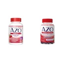 Supplément de santé à la canneberge urinaire AZO Softgels & Gummies, 1 Softgel/Gummy = 1 jus de canneberge en verre, sans sucre, sans OGM, 100 Softgels & 72 Gummies