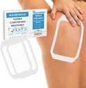 ménagères bandages imperméables, habillage de film transparent, bandages imperméables post chirurgical, 6x8, couverture de plaie, habillage transparent, couvertures de plaies pour la douche, pinces étanches pour la peau, grand