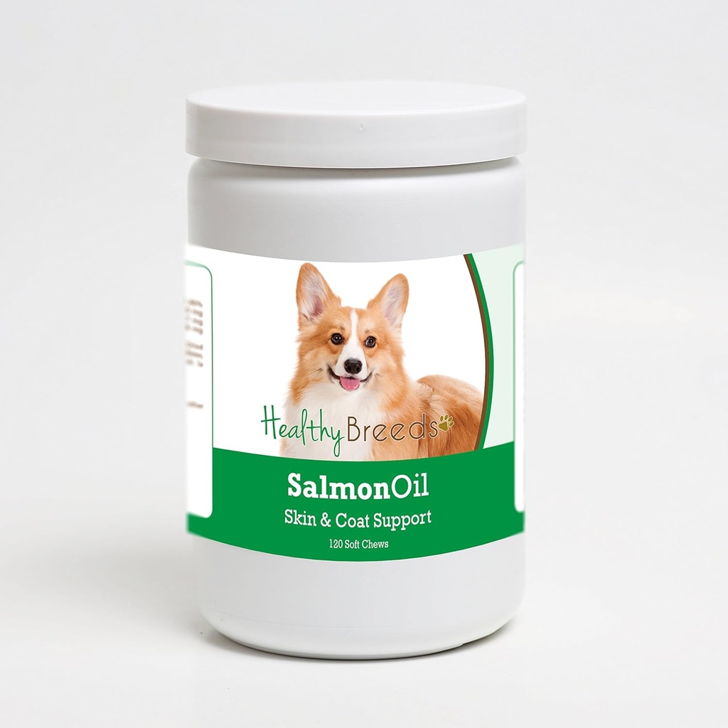 Pembroke Welsh Corgi Salmon Oil Soft Chews 120 Compte