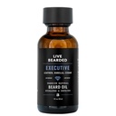 Huile de barbe à barbe vivante, 1 fl oz - Premium All-Natural Jojoba - Fabriqué aux États-Unis - Soins des cheveux et de la peau pour les hommes avec des pâtés secs et aplatis
