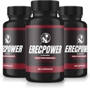 (3 Pack) ErecPower pour les hommes, pilules ErecPower officielles, supplément pour tous les hommes naturels, capsules pour stimuler l'énergie et la santé globale, Erec Power Support pour la performance de pointe, vitamine, examen (180 capsules)