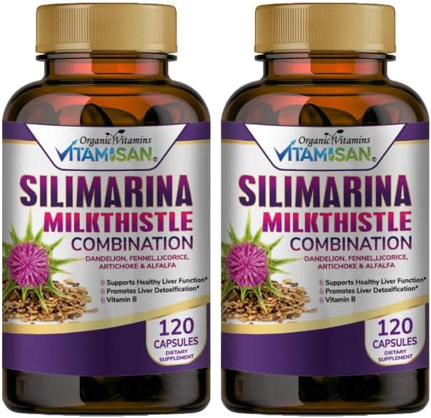 Silimarina Milk Thistle Combination, 2 Pack, 240caps.