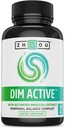 Zhou DIM Active - supplément DIM, équilibre hormonal pour les femmes et les hommes, soutien hormonal avec 250mg Diindolylméthane - 60 Capsules Vegan