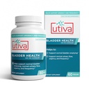 Szio+ Utiva Bladder Health - Supplément de contrôle pour la santé suractive de la vésicule et de l'urine inférieure - Prouvé cliniquement pour réduire la fréquence et l'urgence - 60 capsules