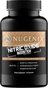 Supplément de booster d'oxyde nitrique Nugenix - Débit d'oxyde nitrique, L-arginine, L-Citrulline, Extrait d'écorce de pin - Vasodilatateur - 100 capsules