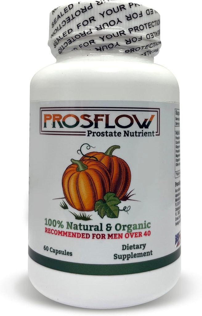 Prosflow Organic Prostate Nutrient 60 Capsules, Soutien à la santé des hommes