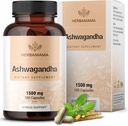 HERBAMAMA Capsules d'Ashwagandha - Supplément de focale sur les racines d'Ashwagandha pur de 1500mg - Vegan, Supplément de soutien non-OGM et calm pour adultes, 100caps