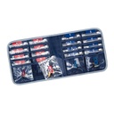 Lewis N. Clark AM/PM Folding Pill Organizer + Supplement Case for OTC Medicine, Navy