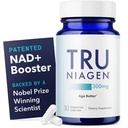 TRU NIAGEN Breveté NAD+ Supplément pour l'antivieillissement et la régénération cellulaire, 300 mg Niagen, 30 portions supportent l'énergie cellulaire, le cerveau, le muscle
