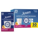 Juven Therapeutic Nutrition Drink Poudre incluant les peptides de collagène, les acides aminés et le HMB pour le soutien à la guérison des plaies, punch aux fruits, 30 paquets