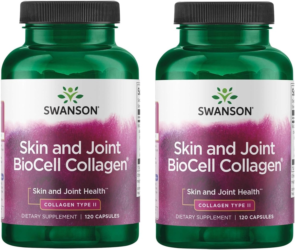 Cartilage de sternum de poulet de Swanson - Collagène Type II 500mg 200 Capsules (2 Pack)