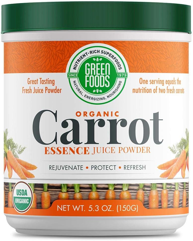 Aliments verts - Essence de carottes, 5,3 oz en poudre