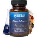 Capsules bleues de méthylène de nutrique avec des extraits de champignons: Lion's Mane, Reishi, Cordyceps, Chaga, Shiitake, Turkey Tail - Confiance Made in America Brand - 7mg (USP Reference Compliant) (60ct)