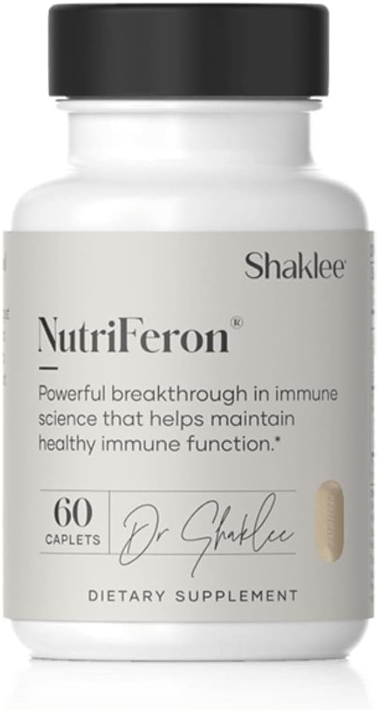Shaklee - NutriFeron® Immune-Boosting Botanical Blend - Développé par immunologue renommé - Promotion d'une fonction immunitaire saine avec des ingrédients interféron-Boosting - Contient du zinc - 60 Caplets