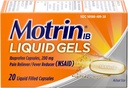 Motrin IB 200mg Gels liquides - 20 ct, boîte de 3
