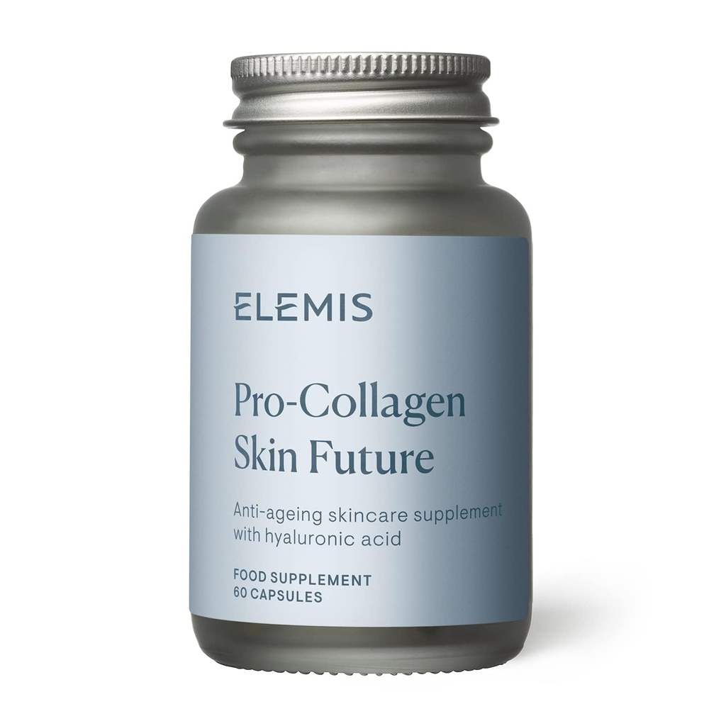 ELEMIS Pro-Collagen Skin Future Suppléments, ingérable quotidien réduit l'apparence des lignes fines et des rides, supporte l'hydratation et l'élasticité, 60 capsules