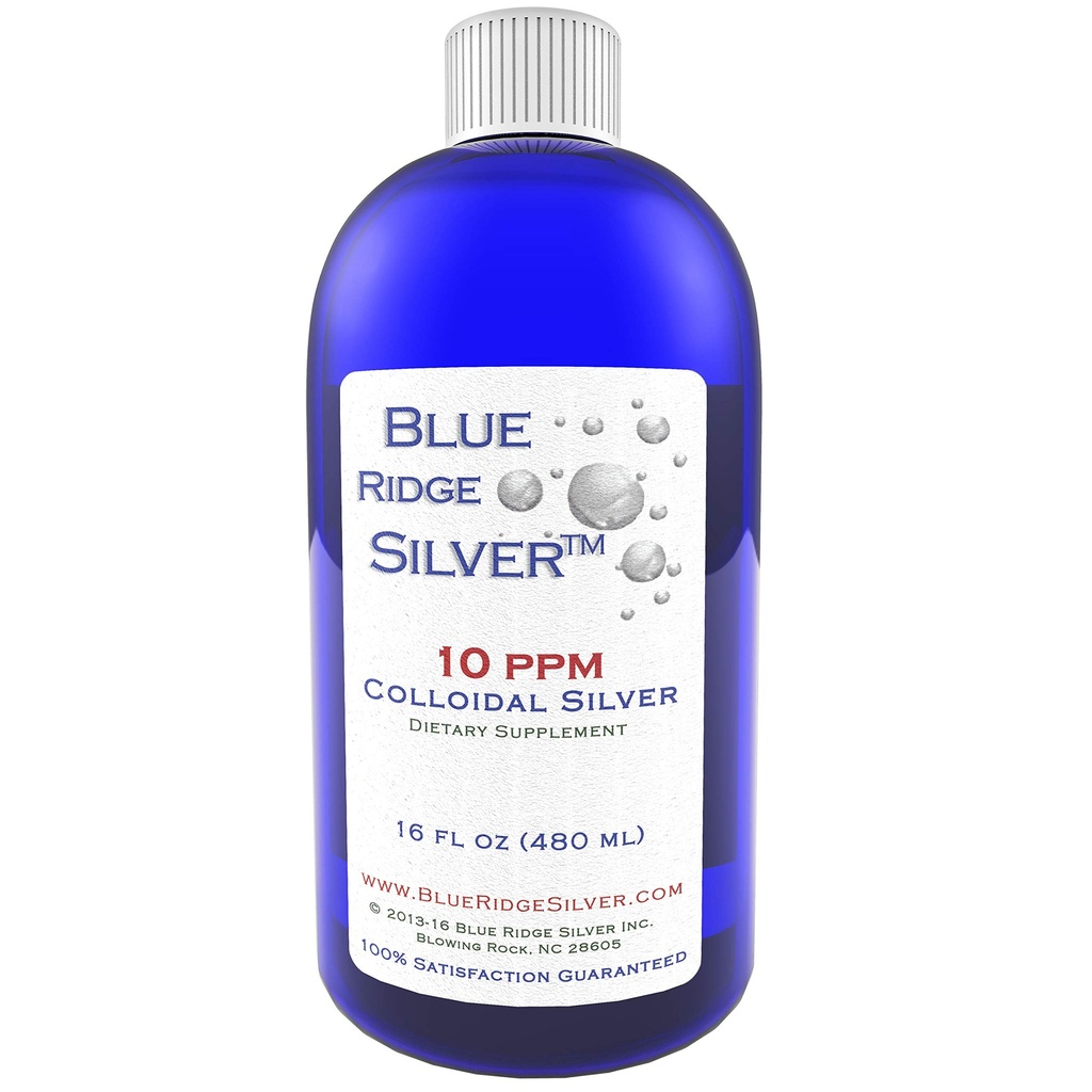 10 ppm 16 oz Colloïdal argent naturel de soutien immunitaire Supplément de santé