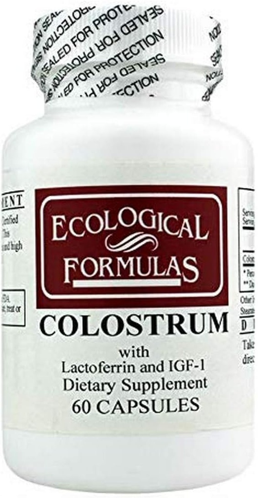 Formules écologiques Colostrum 300 Mg, Blanc, 60 Compte