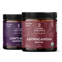 ORGANISMES DE TRIBE NOOTROPIC Duo - KSM66 Ashwagandha + Lion biologique - Au-delà de la focalisation, sensibilisation mentale et santé mentale