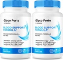 (2 Pack) Glyco Forte Capsules, Glycoforte officiel pour maintenir la santé globale, toute la formule naturelle pour soutenir la circulation sanguine, Premium Glyco Forte Pastilles Review (120 Capsules)