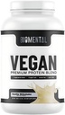 Poudre de protéines végétales biomentales - Vanille - Sans gluten - Non-OGM - Protéine végétale - Soutient la perte de poids et la croissance musculaire - Absorption améliorée - Parfait pour les hommes et les femmes - 2 lbs