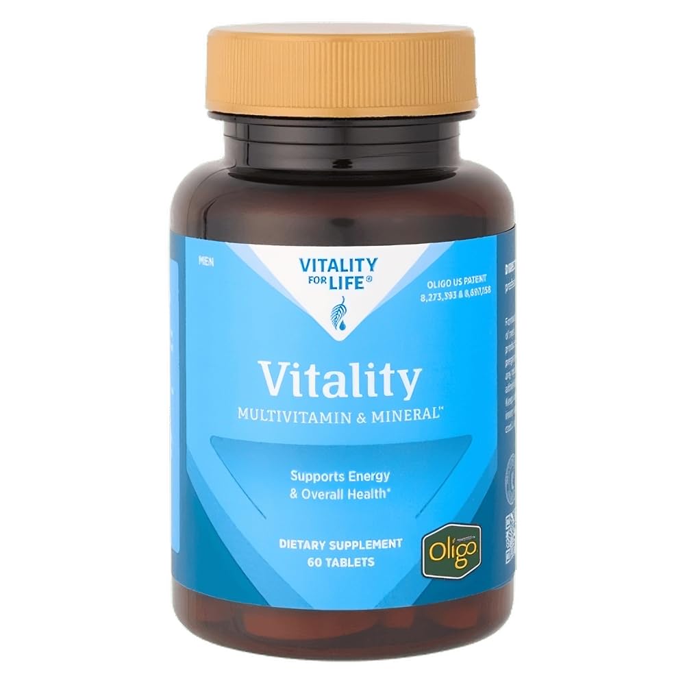 Melaleuca Multivitamin & Mineral Supplement for Men, Powered by Oligo (60 Tablets) Vitality Mens MultiVitamin Supports Energy & Overall Health