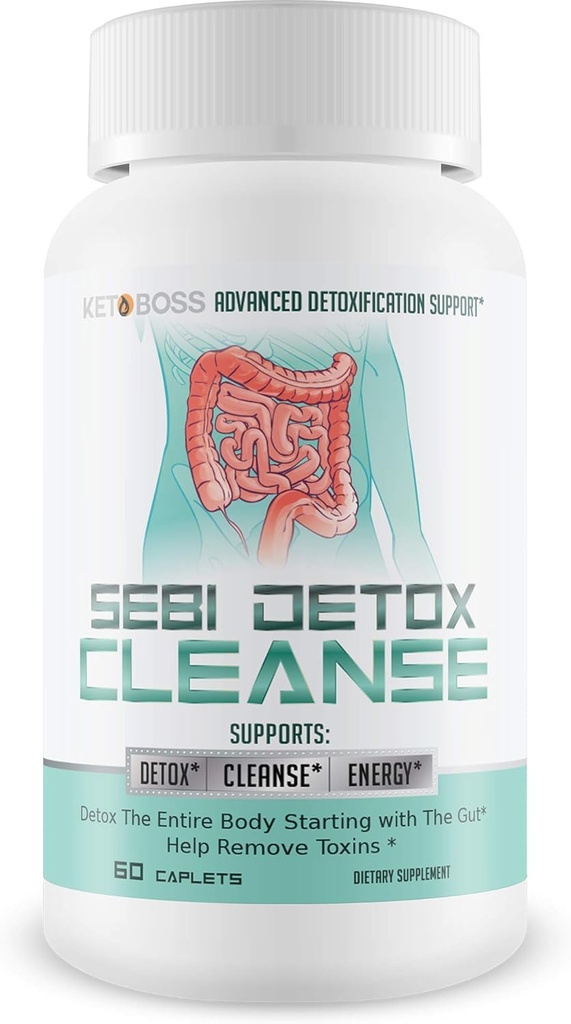 Sebi Detox Cleanse - Support de désintoxication avancé - Detox Le corps entier commençant par le gut - Aide à supprimer les toxines - Inspiré par dr sebi Products - Detox Cleanse naturel - Keto Detox